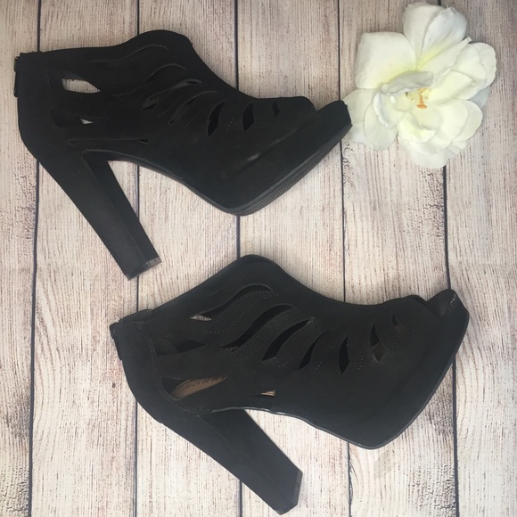torrid Shoes - Torrid Cage Peep Toe Platform Heels (Wide Width)